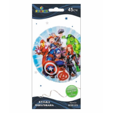 Кулька фольгована Pelican, Месники-супергерої блакитна, 45см, 835115 KNZ