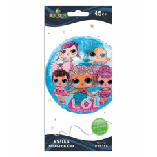 Кулька фольгована Pelican, LOL блакитний, 45см, 835155 KNZ