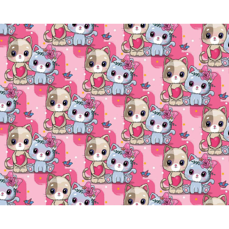 Крейдяний папір — милі котики, 1000х700, PVM10-218 KNZ Крейдяний папір — милі котики, 1000х700, PVM10-218 KNZ