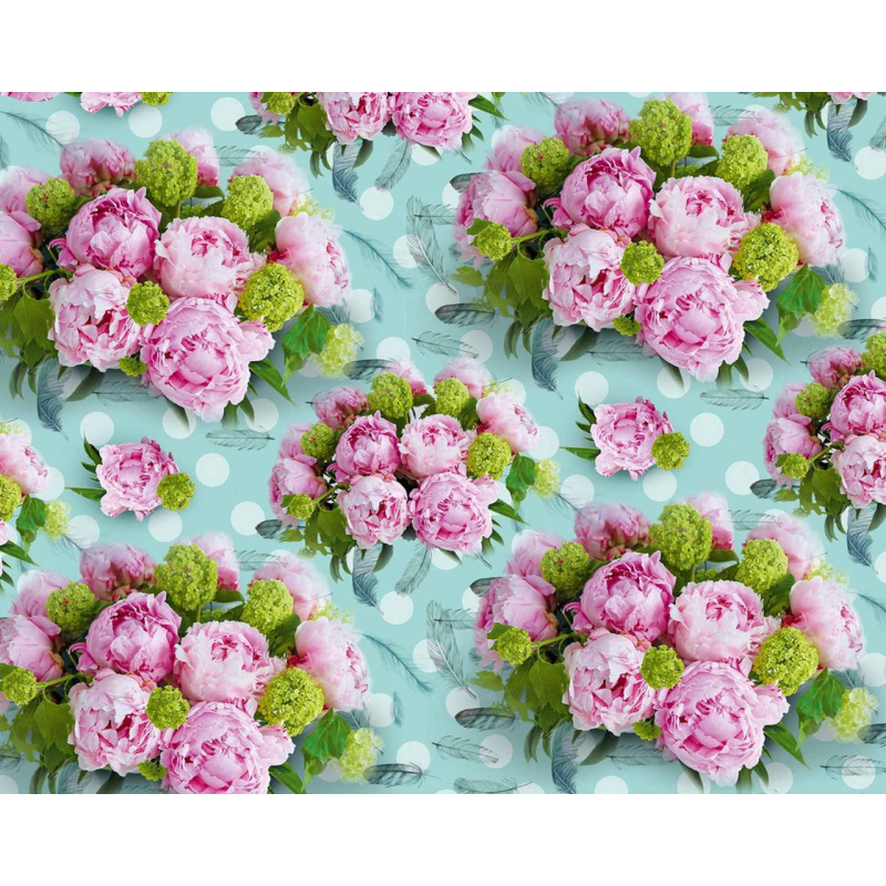 Крейдяний папір — півонії, 1000х700, PVM10-220 KNZ