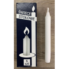 Свічка парафінова ZNICZPLAST 17,5х2 см, 7 годин горіння, у картонному пакованні KNZ
