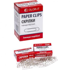 Скріпка метал 33мм кругла “С“ KNZ