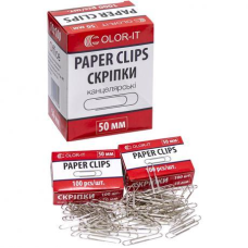 Скріпка метал 50мм кругла 100шт “С“ KNZ