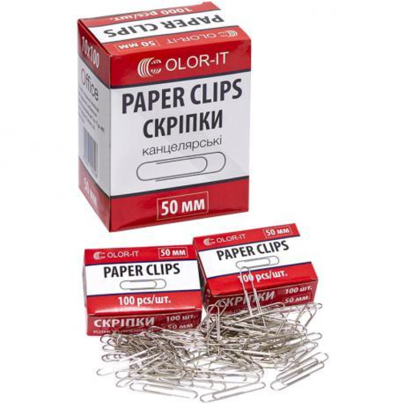 Скріпка метал 50мм кругла 100шт “С“ KNZ
