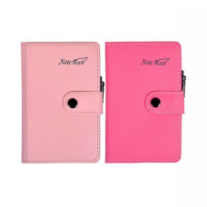 Блокнот 15*9см з ручкою в обкладинці шкір / зам,96ар клітинка 6360 KNZ