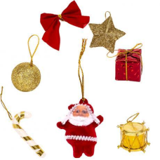 Набір новорічних підвісних прикрас 7шт 12-131 KNZ