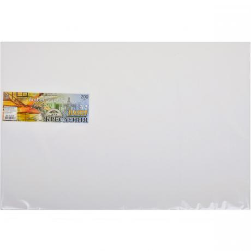 Папір для креслення А2 AmberGraphic “Графіка“ 10 аркушів, 200г/м², в п/п пакеті KNZ Папір для креслення А2 AmberGraphic “Графіка“ 10 аркушів, 200г/м², в п/п пакеті KNZ