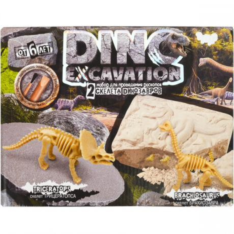 Набір для розкопок “Dino excavation“ укр DEX-01-10 KNZ