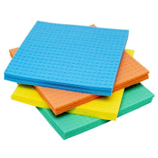 Серветка целюлозна вологовбираюча 3 шт для прибирання побутова 16*16см “Кузя Service“, ганчірки універсальні KNZ