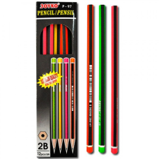 Олівці прості 2B 12шт Joyko P-97 KNZ