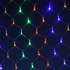 Гірлянда електрична Сітка 1,5*1,5 метра 120LED мульті МХ 1-57 KNZ