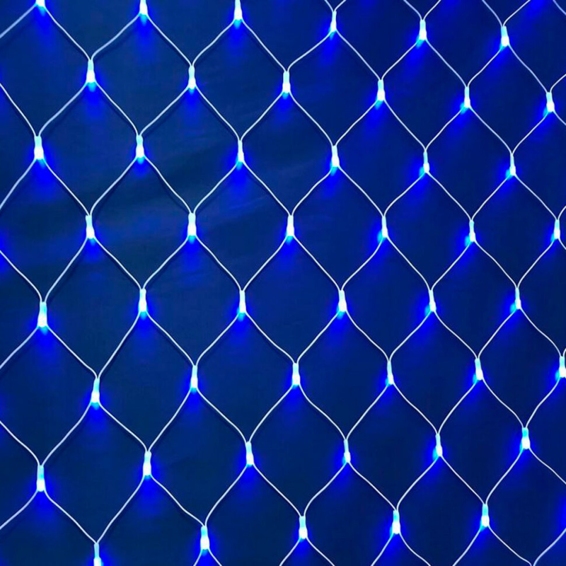 Гірлянда електрична Сітка 1,5*1,5 метра 120LED синій МХ 1-59 KNZ Гірлянда електрична Сітка 1,5*1,5 метра 120LED синій МХ 1-59 KNZ