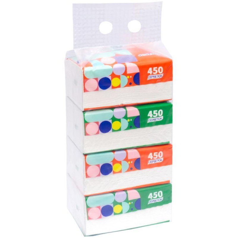 Серветки паперові 450шт Universal у ПЕТ упаковці “Horoso“ 625387 KNZ