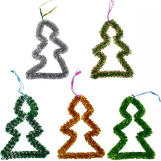 Прикраса “Ялинка“ 20 см мішура KNZ