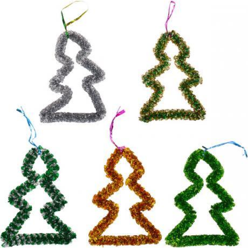 Прикраса “Ялинка“ 20 см мішура KNZ Прикраса “Ялинка“ 20 см мішура KNZ