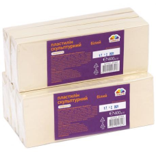 Пластилін скульптурний 400г “Творчість“ білий “Гамма“ KNZ