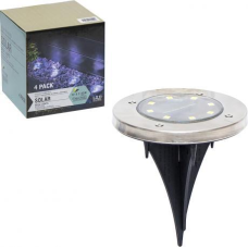 Садовий ліхтар на сонячній батареї LED8 D12см 4шт 48-2-Y KNZ