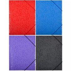 Тека пластикова на гумці А4 з візерунком, папка KNZ