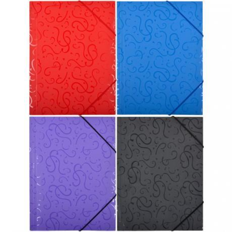 Тека пластикова на гумці А4 з візерунком, папка KNZ