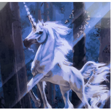 Картина за номерами “Єдиноріг“ 40*50 см, OPP, фарба -акрил, кисть — 3 шт 5065RA_O KNZ