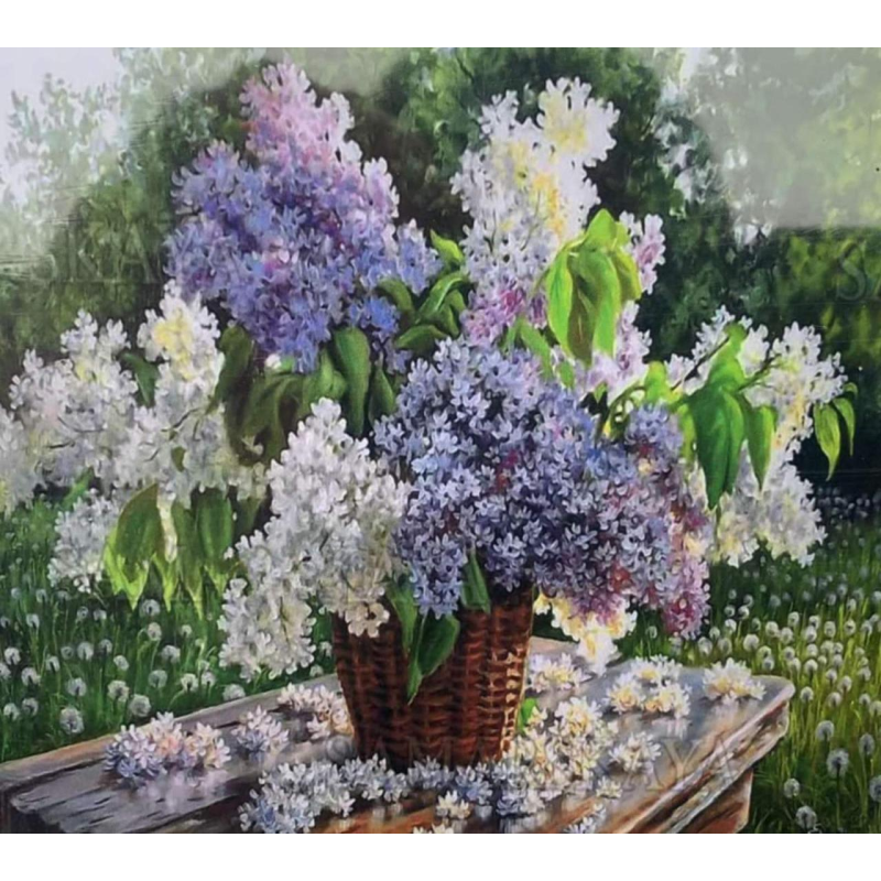 Картина за номерами 40х50, “Букет бузку“ 6405EOTG_O KNZ Картина за номерами 40х50, “Букет бузку“ 6405EOTG_O KNZ