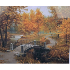 Картина за номерами 30*40см “Осінь у парку“ OPP (полотно на рамі фарби, пензлі) 10EKTL_O KNZ