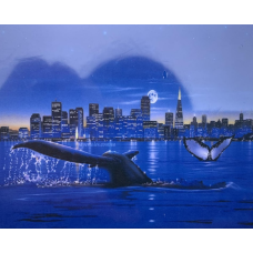 Картина за номерами 30*40 см “Нічне місто“ OPP (холод на рамі фарби, пензлі) 1118EKTL_O KNZ