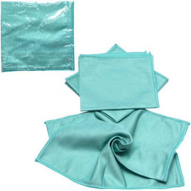 Ганчірка з мікрофібри для скла/зелена 40*40 см Ганчірка з мікрофібри для скла/зелена 40*40 см