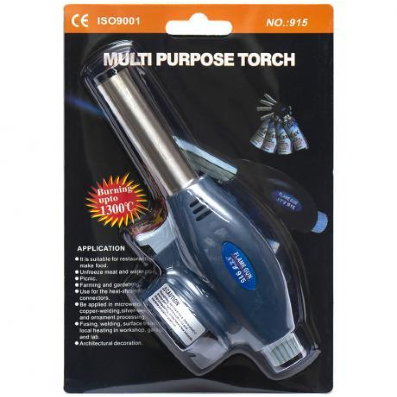 Газовий пальник-насадка на балон із п“єзорозпалом FLAME GUN 915 KNZ