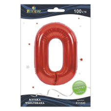 Цифра фольгована Pelican, “0“ червона 100 см 831040 KNZ