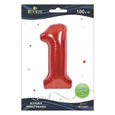 Цифра фольгована Pelican, “1“ червона 100 см 831041 KNZ