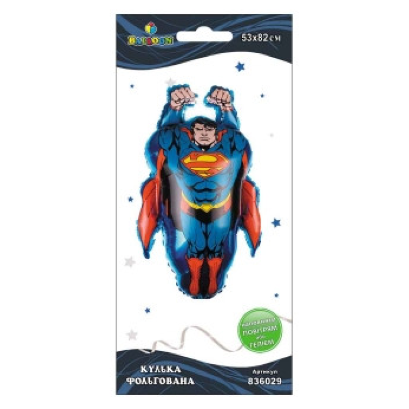 Кулька фольгована Pelican, супермен, 82 см, 836029 KNZ
