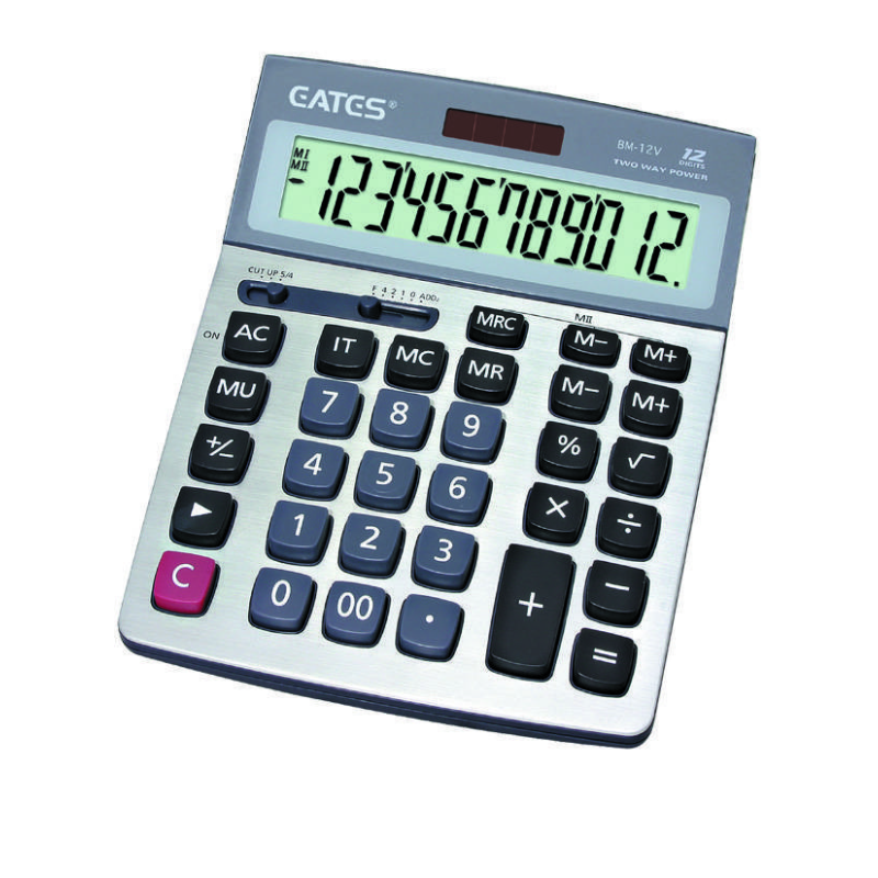 Калькулятор бухгалтерський 12 розрядний, 2 живлення “EATES“ BM-12V KNZ Калькулятор бухгалтерський 12 розрядний, 2 живлення “EATES“ BM-12V KNZ