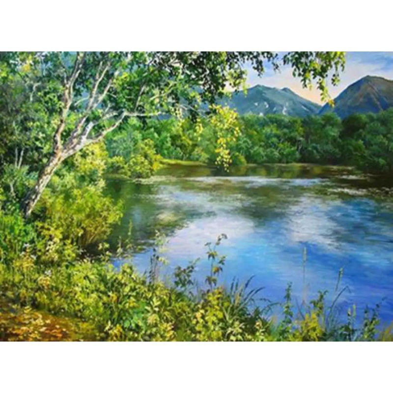 Картина за номерами “Река“ 40*50 см, фарби-акрил, кисть — 3 шт 6468EOTG_B KNZ
