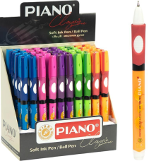 Ручка масляна тренажер для шульги синя PIANO PT-251-L, лівша KNZ