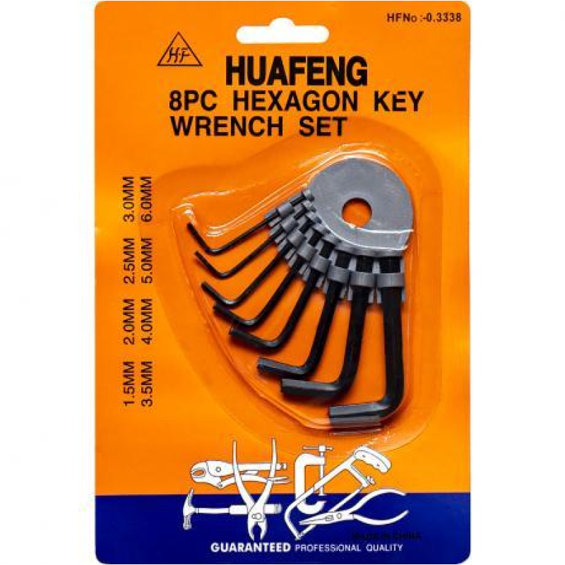 Набір шестигранників на блістері 8 штук KNZ