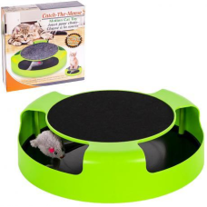 Іграшка для кота та кішки “Бігаюча мишка“ Catch The Mouse з кігтеточкою KNZ