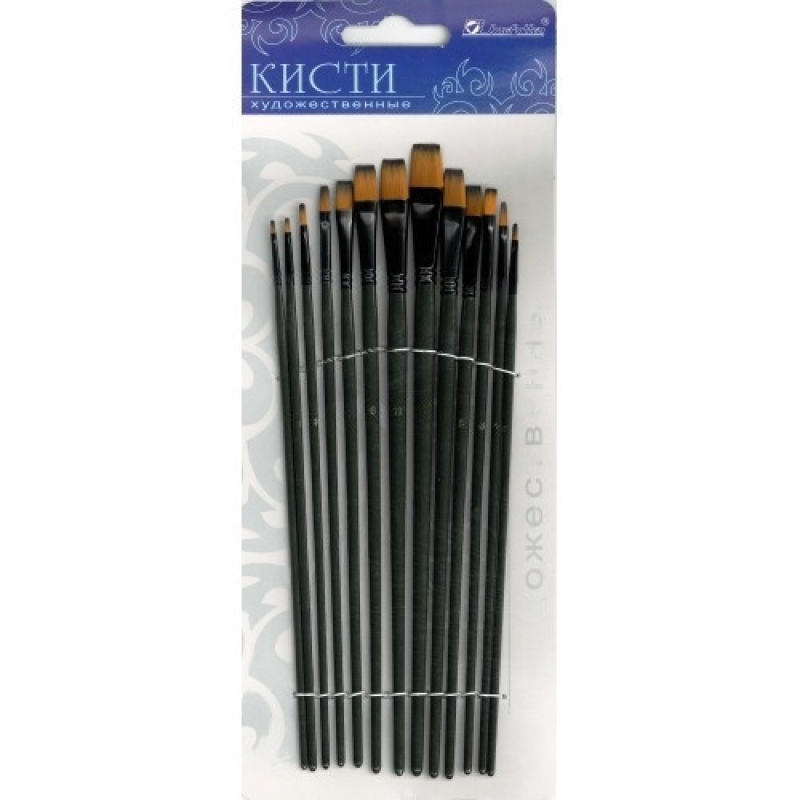 Набір пензлів нейлон плоскі 13 шт Josef Otten 7458-13 KNZ Набір пензлів нейлон плоскі 13 шт Josef Otten 7458-13 KNZ