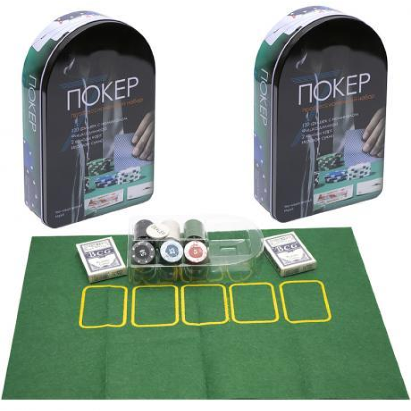 Набір для покеру, 120 фішок 120PC KNZ Набір для покеру, 120 фішок 120PC KNZ