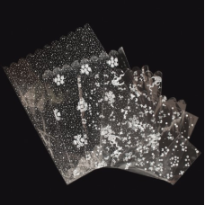 Пакет для подарунків целофановий прозорий із малюнком 10х15 см (100/пач ) PP 390 KNZ