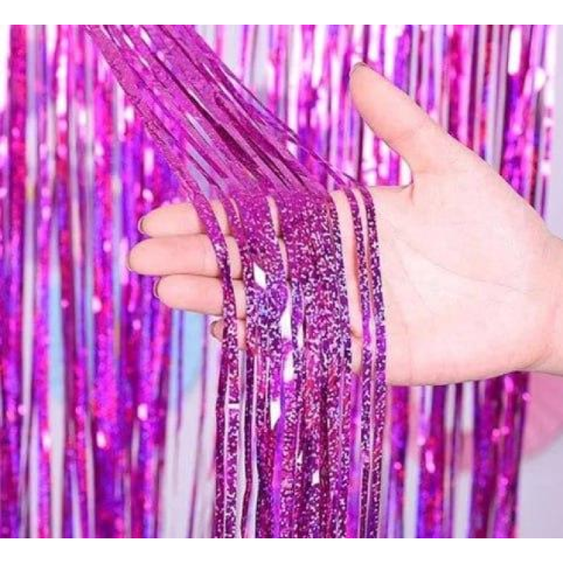 Фотозона 2 м*1 м, голограма яскраво-рожева KUK-2064 KNZ