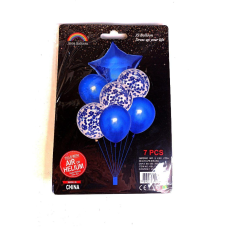 Набір із 7 кульок, синій 836825-1 blue KNZ