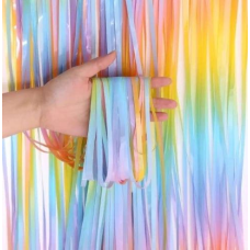 Фотозона-шторка з дощу 1*2 м, райдужна 13003 KNZ