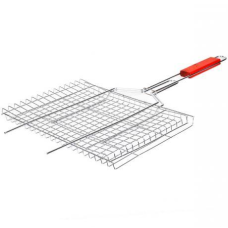 Решітка для мангала середня 36*25*2см, ручка 35см KNZ