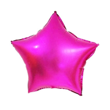 Кулька фольгований Pelican 18“, ЗВІЗДА САТИН МАЛІНОВА 45 см KNZ