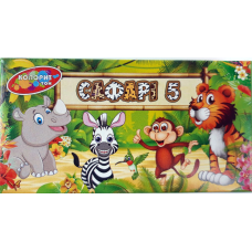 Пластилін 5 кольорів 110гр “Сафарі“ “Колорит“ П-5 KNZ