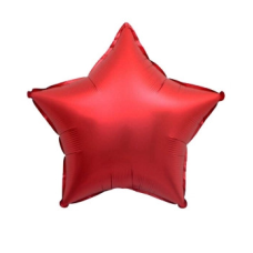 Кулька фольгована PELICAN зірка 10“ (25 см) сатин Червоний (5 шт ) 832737 KNZ