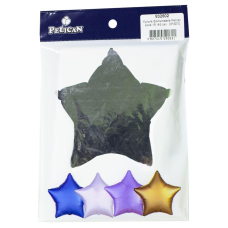 Кулька фольгована PELICAN зірка 18“ (45 см) Срібло (5ш KNZ