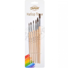 Набір пензликів круглих 6шт “Поні“ Barogue 762/24-6 KNZ