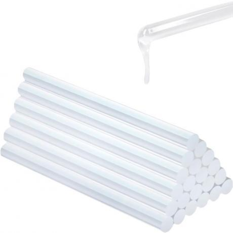 Клей силіконовий у стрижнях для термопістолета D=1,1 см L=20 см 500 гр прозорий KNZ Клей силіконовий у стрижнях для термопістолета D=1,1 см L=20 см 500 гр прозорий KNZ